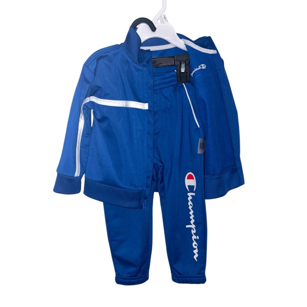 Champion Toddler Two-Piece Blue Track Jacket And Pants Matching Set Boys Size 2T